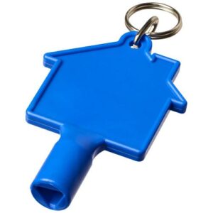 Maximilian house-shaped utility key with keychain