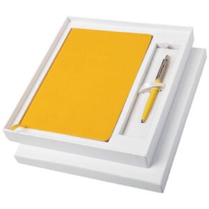 Classic notebook and Parker pen gift box