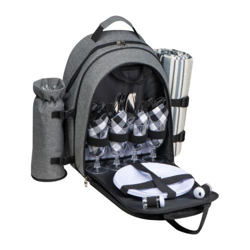 Rucsac picnic pentru 4 persoane, cu o pătură inclu - imagine 7